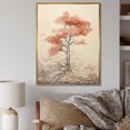 thumbnail image 1 of Designart "Warm Redwood In Red And Beige" Tree Redwood Floater Framed Canvas Wall Art, 1 of 5