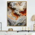 thumbnail image 1 of Designart "Warm Toned Geode Softness I" Stone Geode Floater Framed Canvas Wall Art, 1 of 5