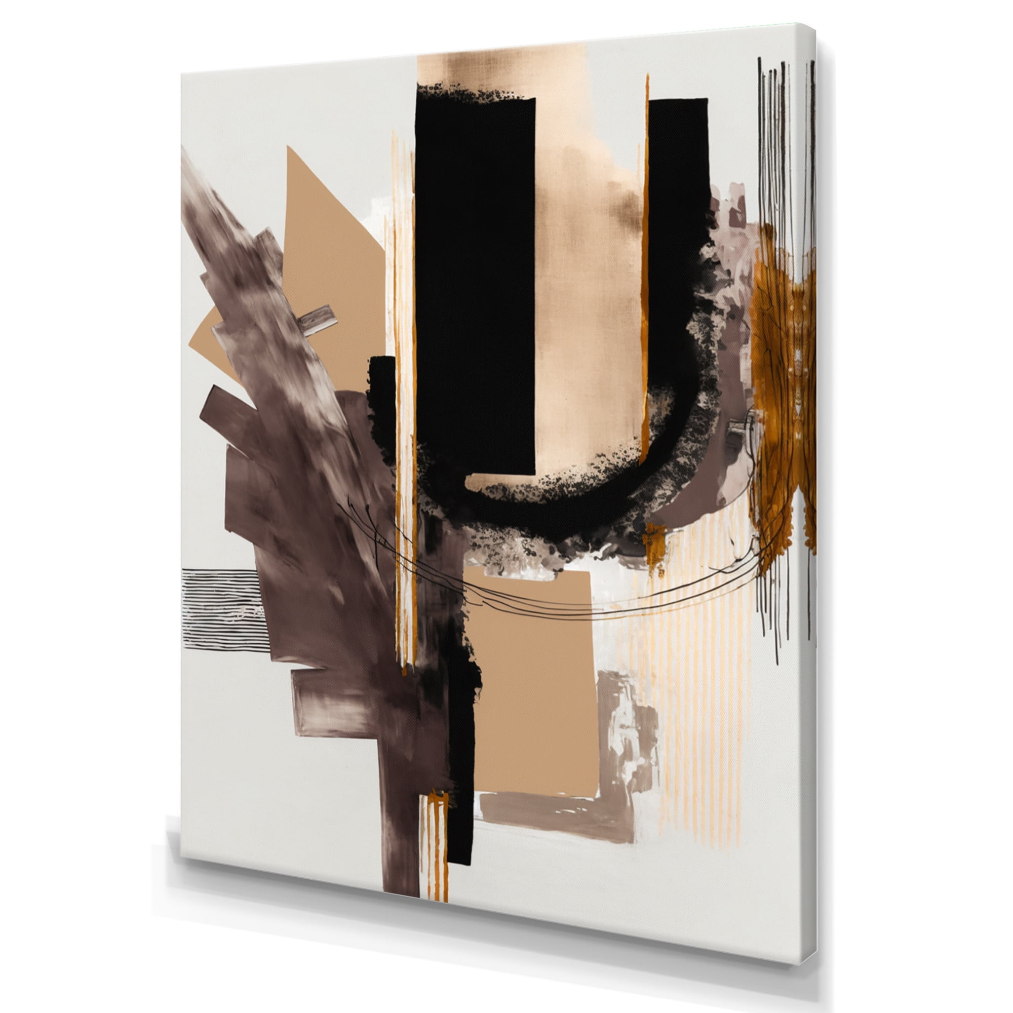 Designart Warm Watercolor Abstract I Canvas Wall Art