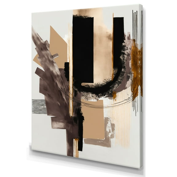 Designart Warm Watercolor Abstract I Canvas Wall Art