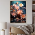 thumbnail image 1 of Designart "Water Lilies A Masterpiece by Claude" Floral & Botanical Floater Framed Wall Art Living Room, 1 of 7