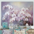 thumbnail image 1 of Designart "Watercolor Charm Of Pink Orchids" Flowers Canvas Wall Art, 1 of 7