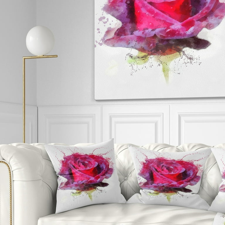Dark red pillows sales