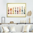 thumbnail image 1 of Designart "Watercolor Depiction of Floral Perfumes" Fashion Framed Wall Art Decor - Glam Orange Perfumes Entryway Framed Wall Art, 1 of 6