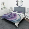 thumbnail image 1 of Designart 'Watercolor Geode I' Geometric Duvet Cover Set, 1 of 4