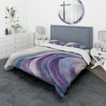 thumbnail image 1 of Designart 'Watercolor Geode II' Geometric Duvet Cover Set, 1 of 4