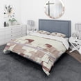 thumbnail image 1 of Designart 'Watercolor Minimal Boxes I' Geometric Duvet Cover Set, 1 of 4
