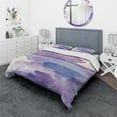thumbnail image 1 of Designart 'Watercolor Purple Haze I' Geometric Duvet Cover Set, 1 of 4