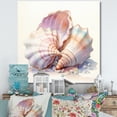 thumbnail image 1 of Designart "Watercolor White Seashells composition II" Animals Canvas Wall Art, 1 of 5