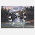 thumbnail image 1 of Designart 'Waterfall Mountain Afternoon' Large Traditional Wall Clock, 1 of 3