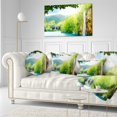 thumbnail image 1 of Designart 'Waterfall in Deep Forest ' Landscape Photography Canvas Art Print, 1 of 5