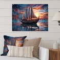 thumbnail image 1 of Designart "Waters Boat Magical I" Transportation Metal Art Print, 1 of 5
