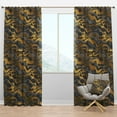 thumbnail image 1 of Designart 'Waves Pattern and Angled lines' Mid-Century Modern Blackout Curtain Panel, 1 of 4