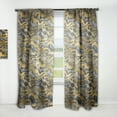 thumbnail image 1 of Designart 'Waves Pattern and Angled lines' Mid-Century Modern Curtain Panel, 1 of 5
