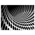 thumbnail image 1 of Designart 'Waves and Circles Black n’ White ' Abstract Canvas Art Print, 1 of 3