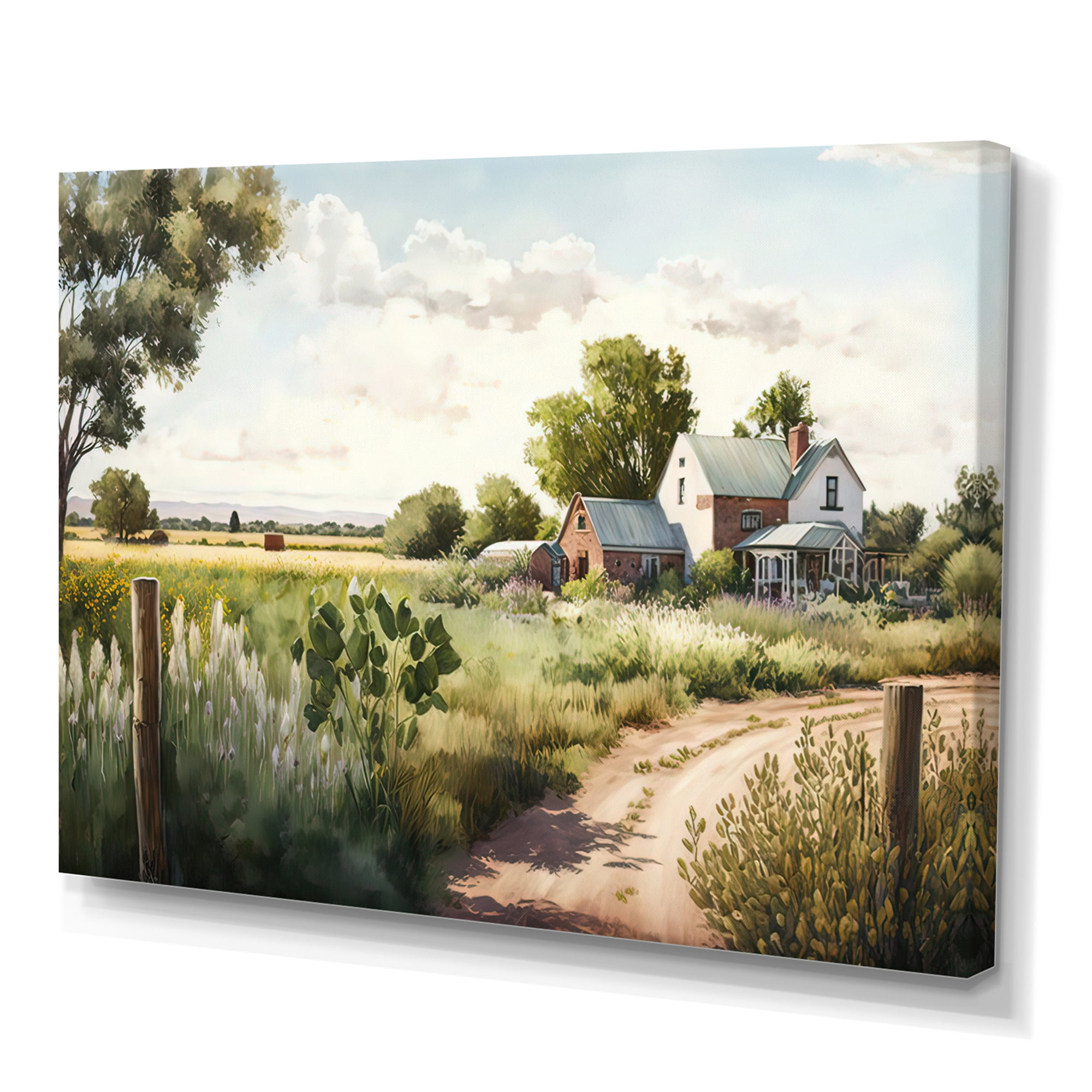 Designart Welcome To The Farm III Canvas Wall Art