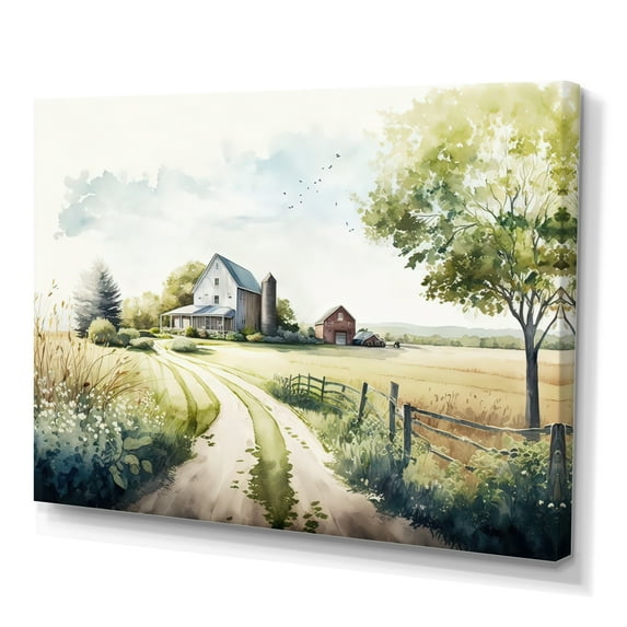 Designart Welcome To The Farm IV Canvas Wall Art