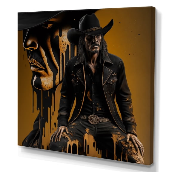 Designart Western Cowboy II Canvas Wall Art