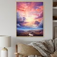 thumbnail image 1 of Designart "Whimsical Cloud Scenery I" Sky Floater Framed Canvas Art Print, 1 of 5