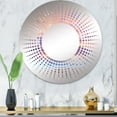 thumbnail image 1 of Designart "Whimsical Cloud Scenery I" Sky Starburst Round Wall Mirror - Landscapes Oval Printed Decorative Mirror - Multiple Color Options, 1 of 5