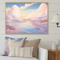 thumbnail image 1 of Designart "Whimsical Cloud Scenery II" Sky Floater Framed Wall Art Prints, 1 of 5