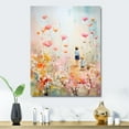 thumbnail image 1 of Designart "Whimsical Kids floral Haven II In Colorful"Children's Metal Wall Art Colorful children s art Office Room Wall Art, 1 of 6
