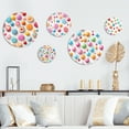 thumbnail image 1 of Designart "Whimsical Kitchen Candyland I" Food & Beverage Round Wall Art Set Of 5 - Pink Traditional Office Room Wall Art Set, 1 of 6