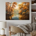 thumbnail image 1 of Designart "Whimsical River And Forest II" Landscape River Forest Canvas Art Print, 1 of 5