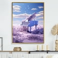 thumbnail image 1 of Designart "Whimsical Waltz On The Purple Piano I" Music Floater Framed Canvas Art Print, 1 of 5