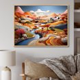 thumbnail image 1 of Designart "Whimsy In The Colorful Fields I" Countryside Floater Framed Canvas Prints, 1 of 5