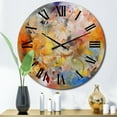 thumbnail image 1 of Designart "Whirling Color Dance VII" Minimalism Oversized Wall Clock, 1 of 5