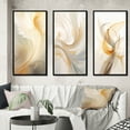 thumbnail image 1 of Designart "Whirling Illustration Tender White III" Abstract Spirals Framed Wall Art Set Of 3 - White Transitional Frame Gallery Wall Set For Home Decor, 1 of 6