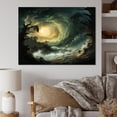 thumbnail image 1 of Designart "Whirlwind Fury Green Storm I" Landscapes Canvas Wall Art, 1 of 5