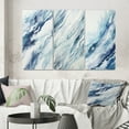 thumbnail image 1 of Designart "Whirlwind in Blue and Cream IV" Abstract Shapes Wall Art Set Of 3 - Blue Shapes Gallery Wall Set For Home Decor, 1 of 7