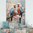 thumbnail image 1 of Designart "Whispered Tropical Secrets By A Parrot" Parrot Canvas Wall Art, 1 of 7