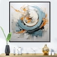 thumbnail image 1 of Designart "Whispering Flow" Abstract Spirals Floater Framed Canvas Print, 1 of 7