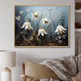 thumbnail image 1 of Designart "Whispering Moonlit Snowdrops III" Snowdrops Floater Framed Canvas Prints, 1 of 5
