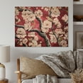 thumbnail image 1 of Designart "Whispering Sakura Blossoms IV" Floral Print on Natural Pine Wood, 1 of 5