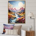 thumbnail image 1 of Designart "Whispering Scenery Of The Mountains I" Landscape Mountains Floater Framed Canvas Prints, 1 of 5