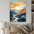 thumbnail image 1 of Designart "Whispering Scenery Of The Mountains" Landscape Mountains Floater Framed Canvas Wall Art, 1 of 5