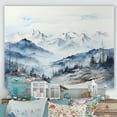 thumbnail image 1 of Designart "Whispering Serenity Of A Mountain Morning III" Landscape Mountains Wall Art Living Room, 1 of 7