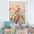 thumbnail image 1 of Designart "Whispering White Apple Blossom III" Apple Blossom Picture Framed Canvas Art Print, 1 of 1