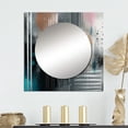 thumbnail image 1 of Designart "Whispers in Marble An Abstract Tale III" Abstract Marble Square Mirror For Wall Decor - Large Grey Square Printed Wall Mirror Art - Square Modern Mirror - Wall Mounted Square Large Mirror, 1 of 5