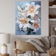 thumbnail image 1 of Designart "Whispers Of Pure Lily Beauty In Beige And Yellow II" Lilies Wall Art Prints, 1 of 7