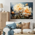 thumbnail image 1 of Designart "White Affodils love expression I" Floral Wall Art Living Room, 1 of 5