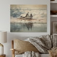 thumbnail image 1 of Designart "White And Beige Cozy Snow Cabin Tranquil Haven" Countryside Print on Natural Pine Wood, 1 of 5