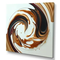 Designart White And Gold Bold Movement III Canvas Wall Art