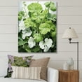 thumbnail image 1 of Designart "White And Green Geraniums In Minimalism I" Geraniums Wall Art Living Room, 1 of 7