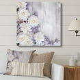thumbnail image 1 of Designart "White And Purple Magnolia Flowers I" Floral Magnolias Canvas Art Print, 1 of 5