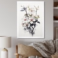 thumbnail image 1 of Designart "White Apple Blossom Minimalism II" Apple Blossom Picture Framed Wall Art Prints, 1 of 5